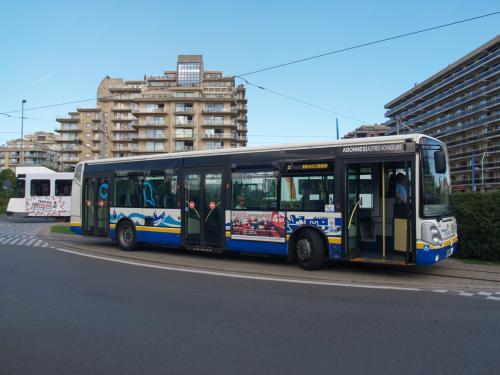 Irisbus Citelis aan de halte De Panne Esplanade