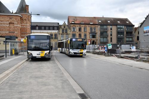 MAN Lion's City 18E & een VDL Citea te Diksmuide