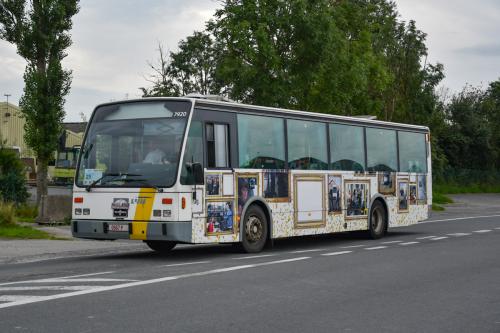 Van Hool A600 te Kaaskerke gedurende de Nostalbus Rally.