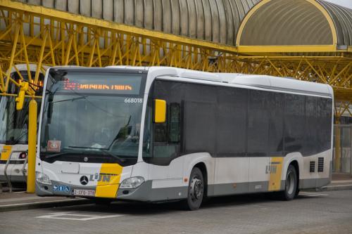 Een uniek zicht: een Mercedes Citaro LE te Adinkerke