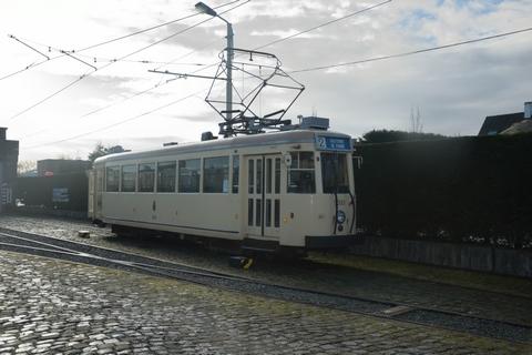 Motorrijtuig SE 9093 aan de stelplaats van TTO Noordzee in De Panne.