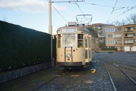 Motorrijtuig SE 9093 aan de stelplaats van TTO Noordzee in De Panne.