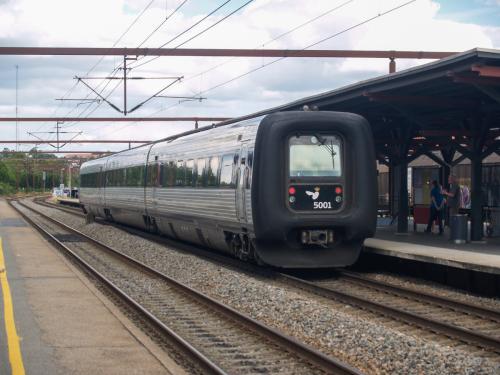 Een IC3 van DSB te Kolding (Denemarken).