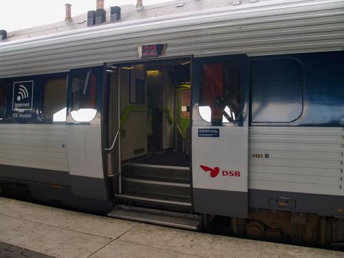 Een IC3 van DSB te Kolding (Denemarken).